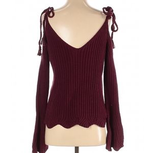 Torn by Ronny Kobo Burgundy Pullover